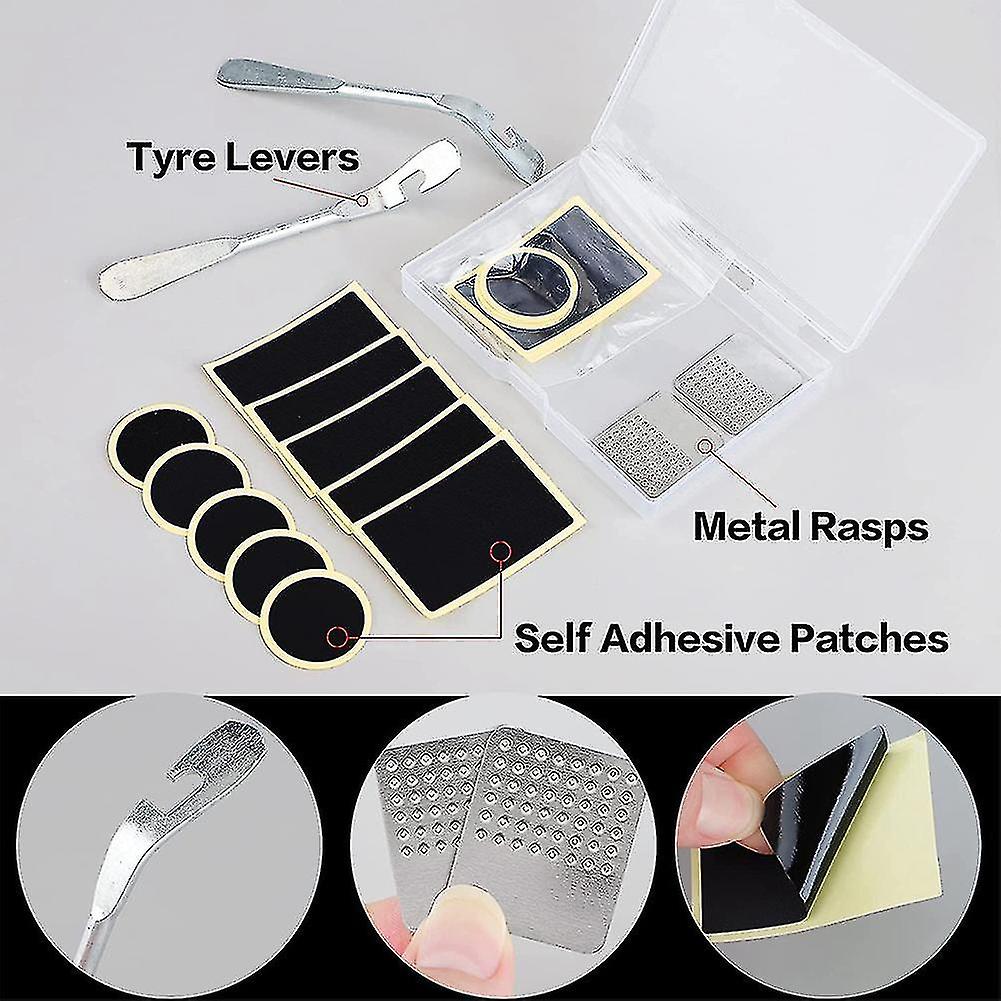 Bicycle Tire Repair Kit Bicycle Tire Patch， With File For Bicycle