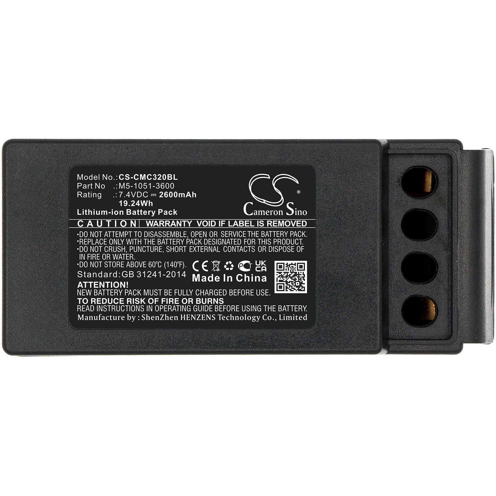 Cavotec M910513600 EX MC3 MC3000 2600mAh Replacement Battery BatteryClerkcom Remote Control