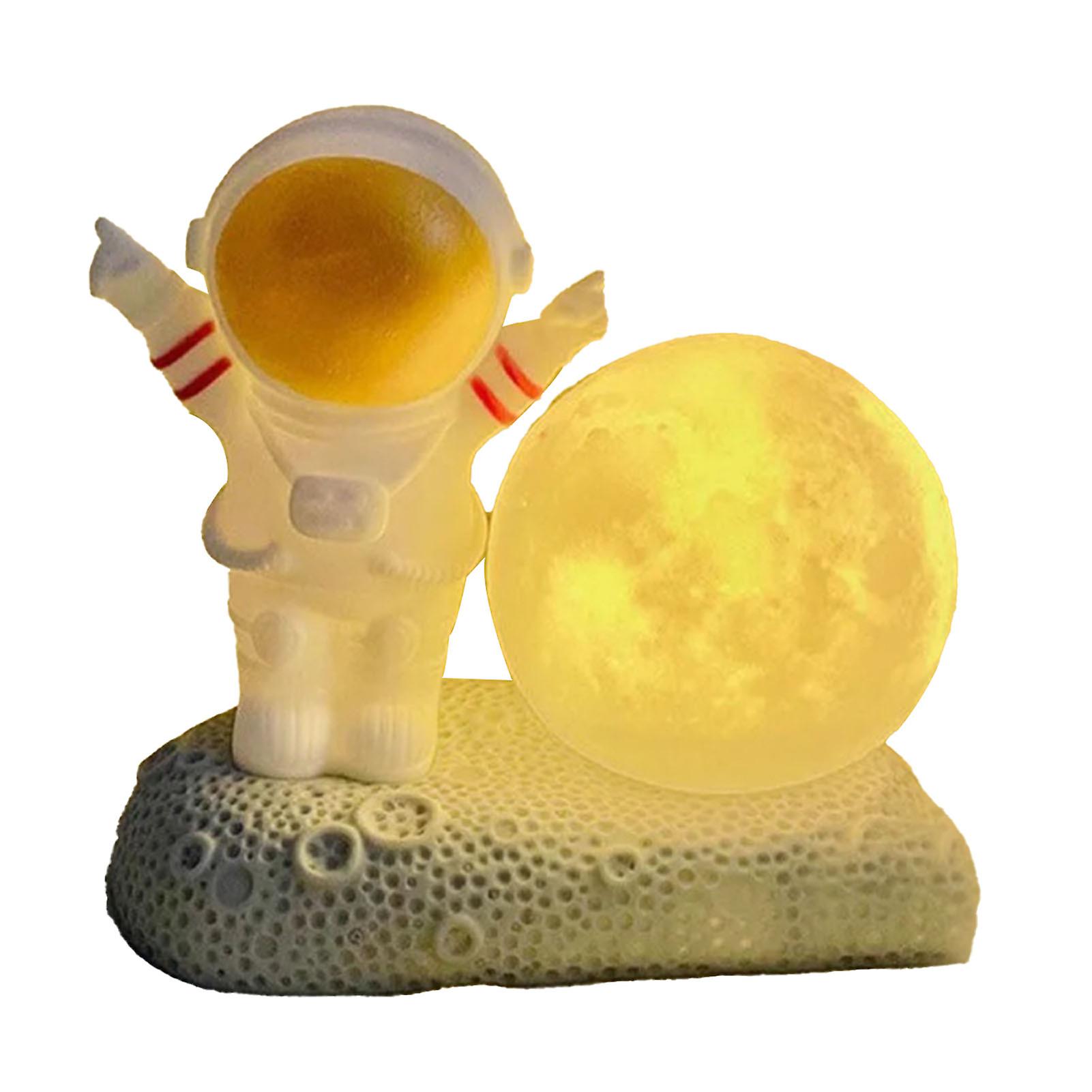 Moon Night Bedside Lamp，Spaceman Moon Night Light Night Bedside Lamp Spaceman Moon Night Lamp Ultra Responsive