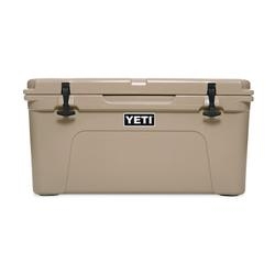 YETI Tundra YT65T Ice Cooler， 52 lb Ice， 42 Cans Beer Capacity， Polyethylene， Desert Tan， Polyester Handle