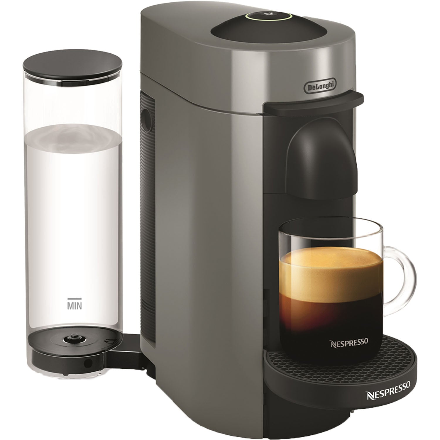 Nespresso VertuoPlus Coffee and Espresso Maker by De'Longhi, Gray