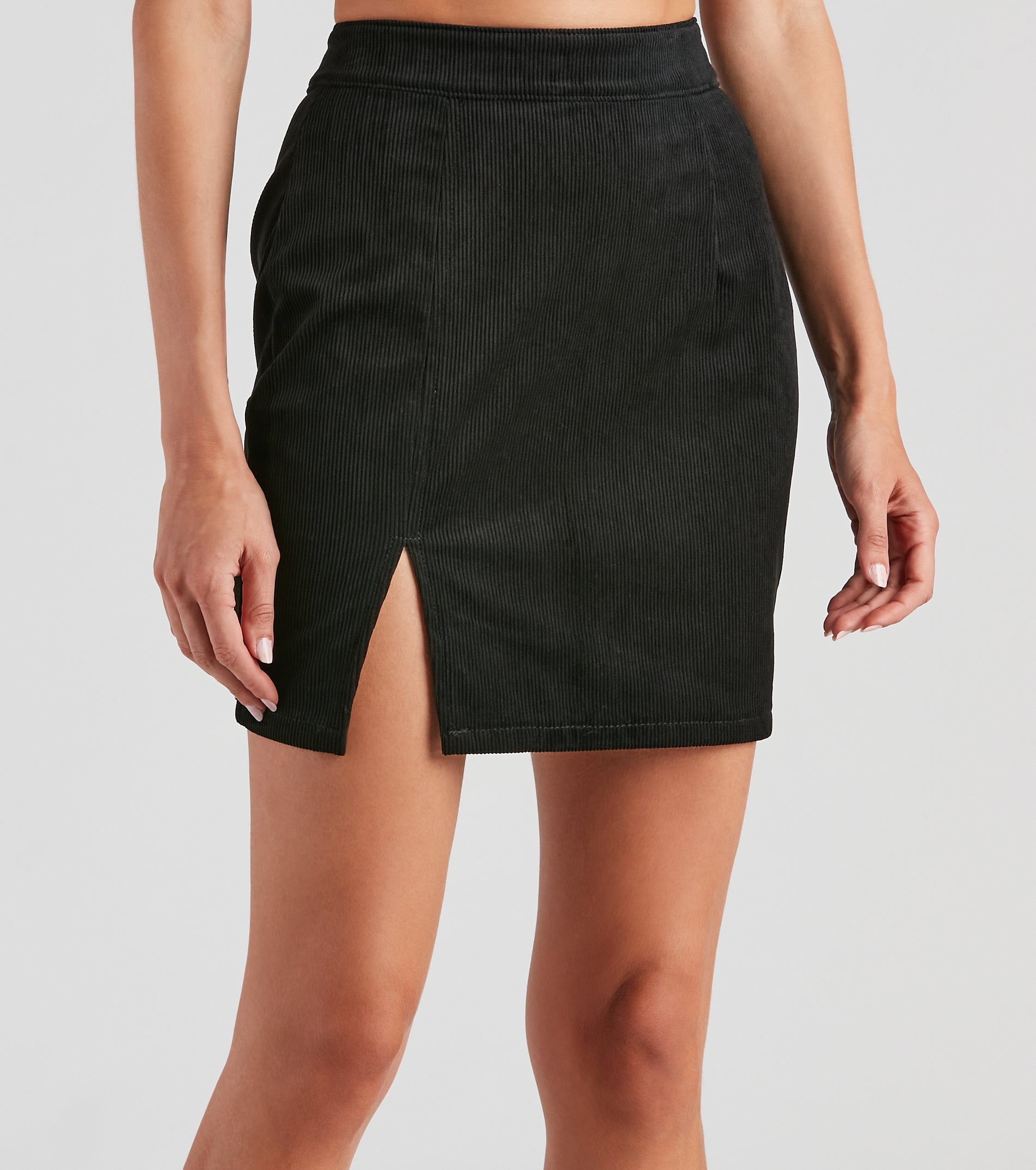 Fallen Leaves Corduroy Mini Skirt