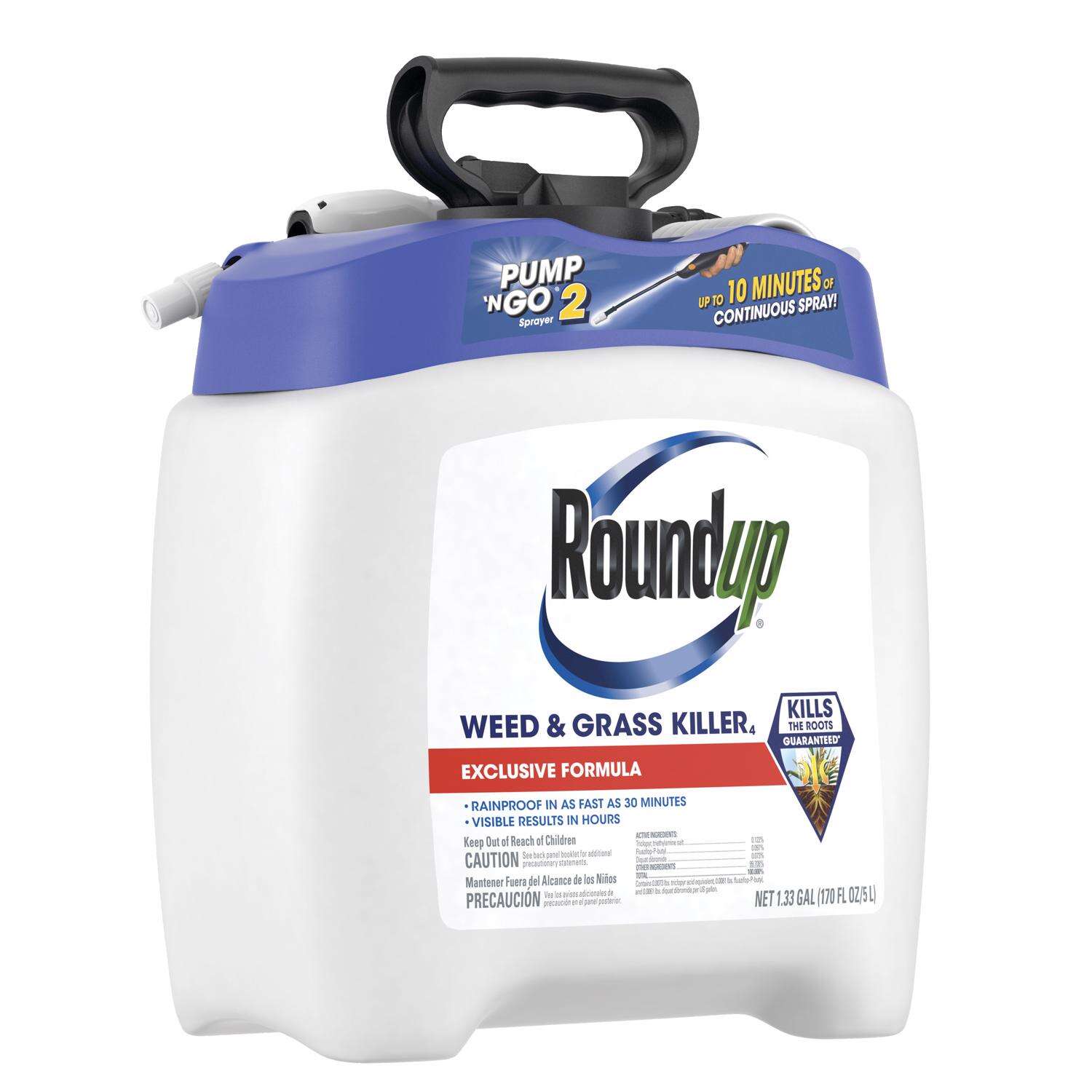 Roundup Pump N Go Weed and Grass Killer RTU Liquid 1.33 gal