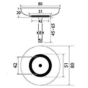 Universal 8cm Basket Drain， For Offset Sink Kitchen Sink Drainer Accessories Cover Sink Stopper Filter Basket