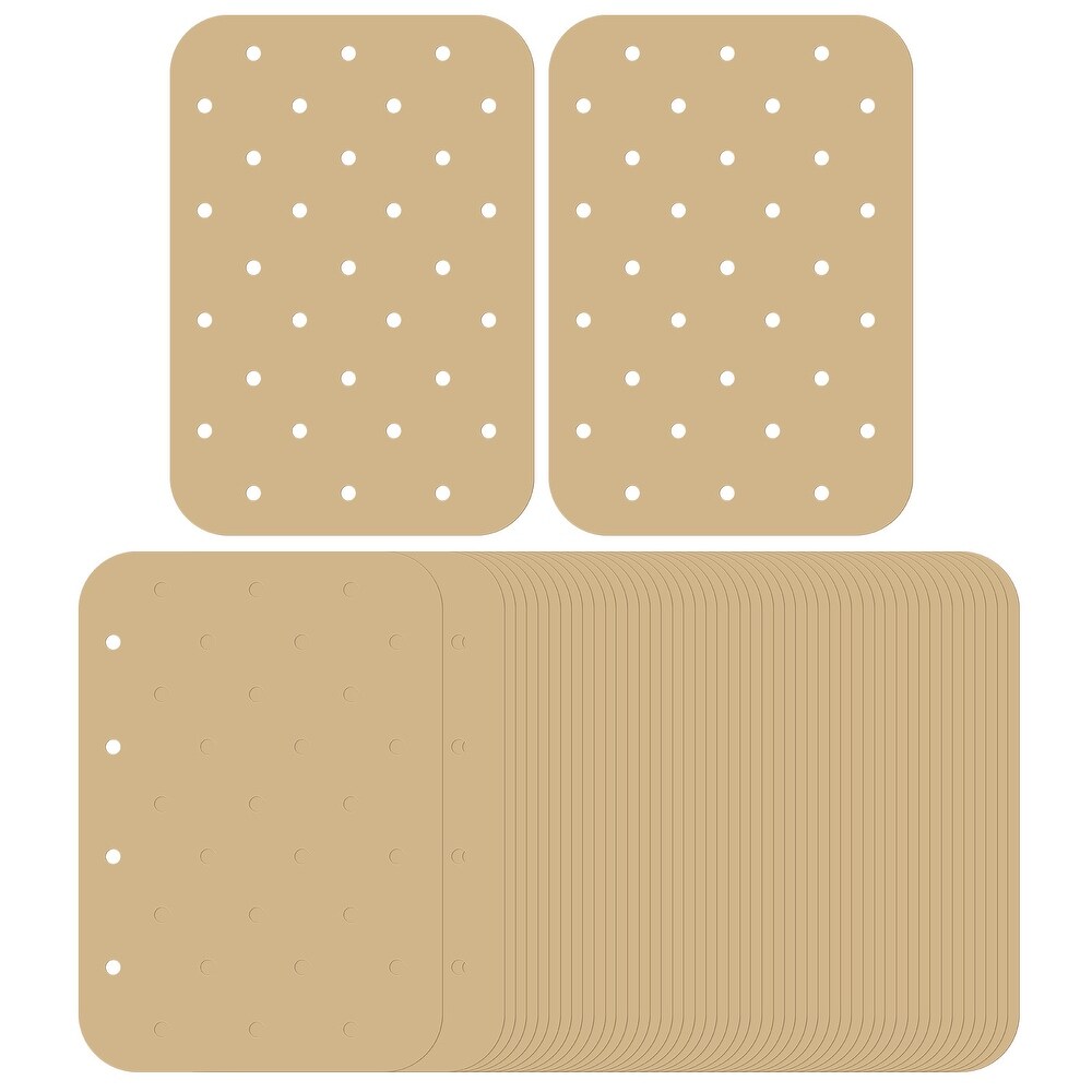 Air Fryer Parchment Paper Liners  50pcs Non Stick Baking Paper Brown   Brown