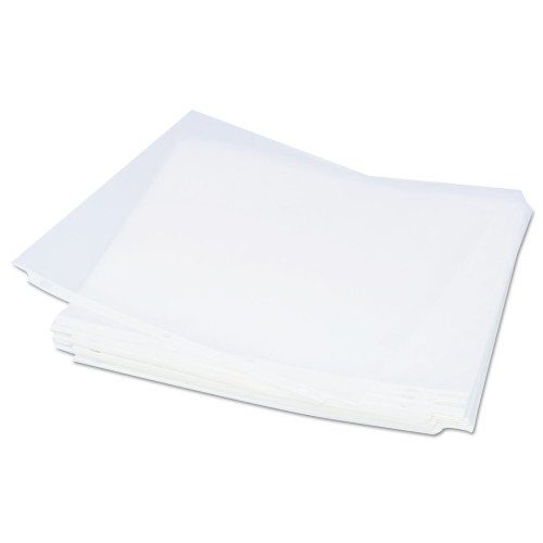 Universal Top-Load Poly Sheet Protectors， Std Gauge， Nonglare， Clear， 50/Pack (21126)