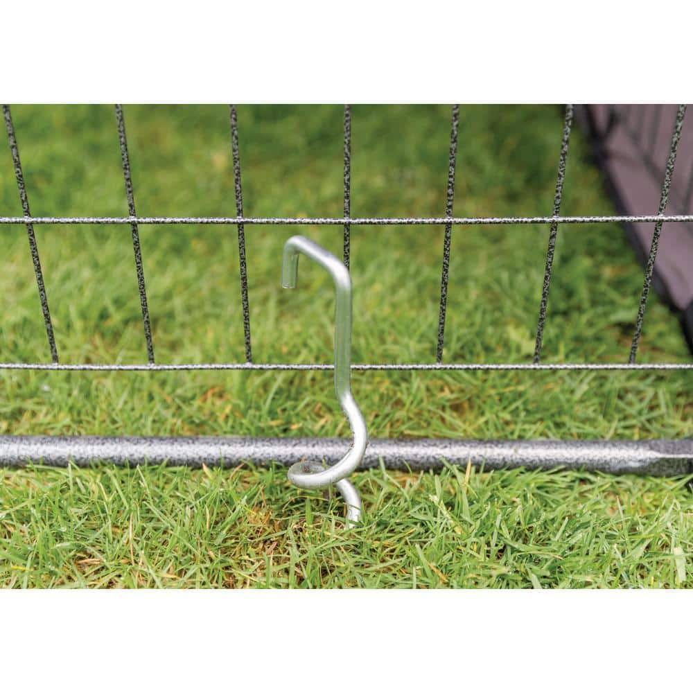 TRIXIE Heavy-Duty Steel Ground Stakes, Twist In-Ground, Kennel Stakes (3-Piece) 39217