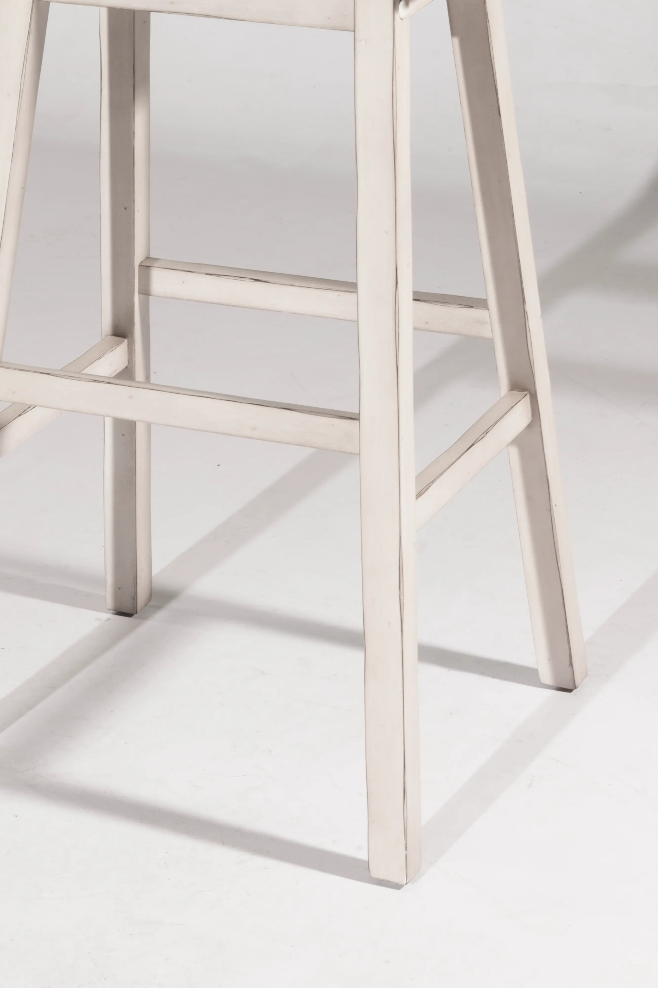 Farmhouse Sea White Backless Bar Stool - Moreno