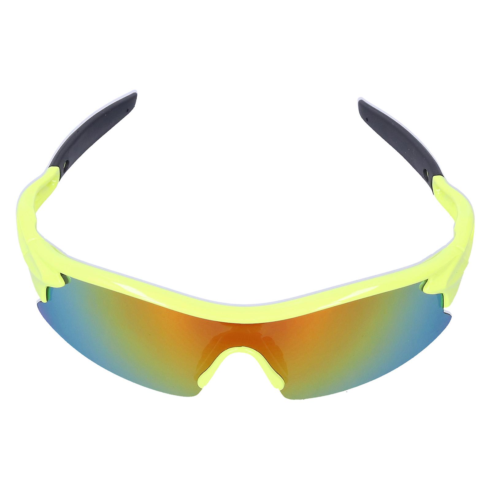 Kids Eye Protection Goggles Ski Skateboard Uv Glasses Antiscratch Durable Lenses Light Green Frame