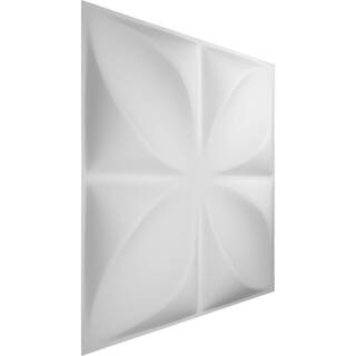 Ekena Millwork 19 58W x 19 58H Alexa EnduraWall Decorative 3D Wall Panel Covers 133.73 Sq. Ft. (50-Pack for 133.73 Sq. Ft.) WP20X20ALWH-CASE-50