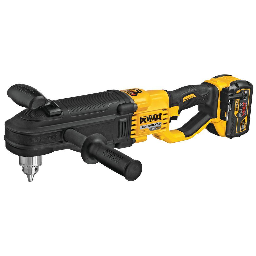 DW FLEXVOLT 60V MAX Cordless In-line 12 in. Stud and Joist Drill with E-Clutch and (1) FLEXVOLT 9.0Ah Battery DCD470X1