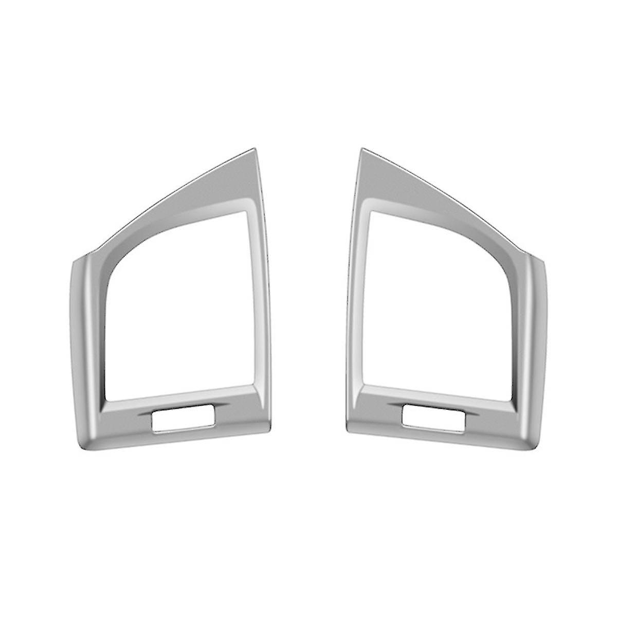 For Alphard 40 Series 2023+ Rhd Silver Dashboard Air Condition Vent Outlet Cover Trim Frame Sticker