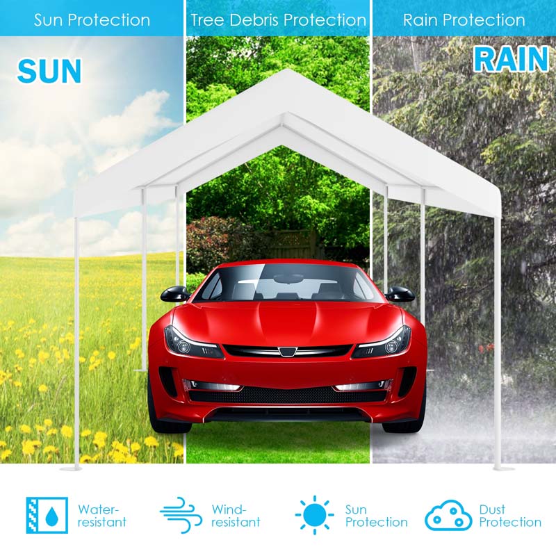 10 x 20 Feet Heavy Duty Carport Portable Garage Car Canopy Party Tent Car Shelter