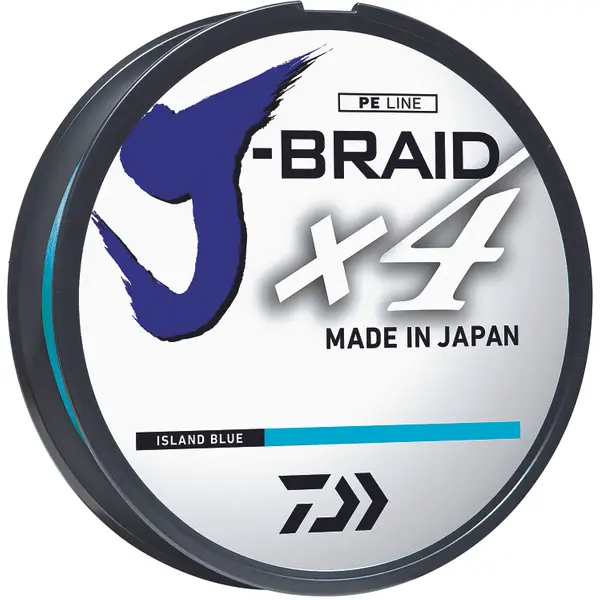 Daiwa 50 lb J-Braid X4 Island Blue Braided Line