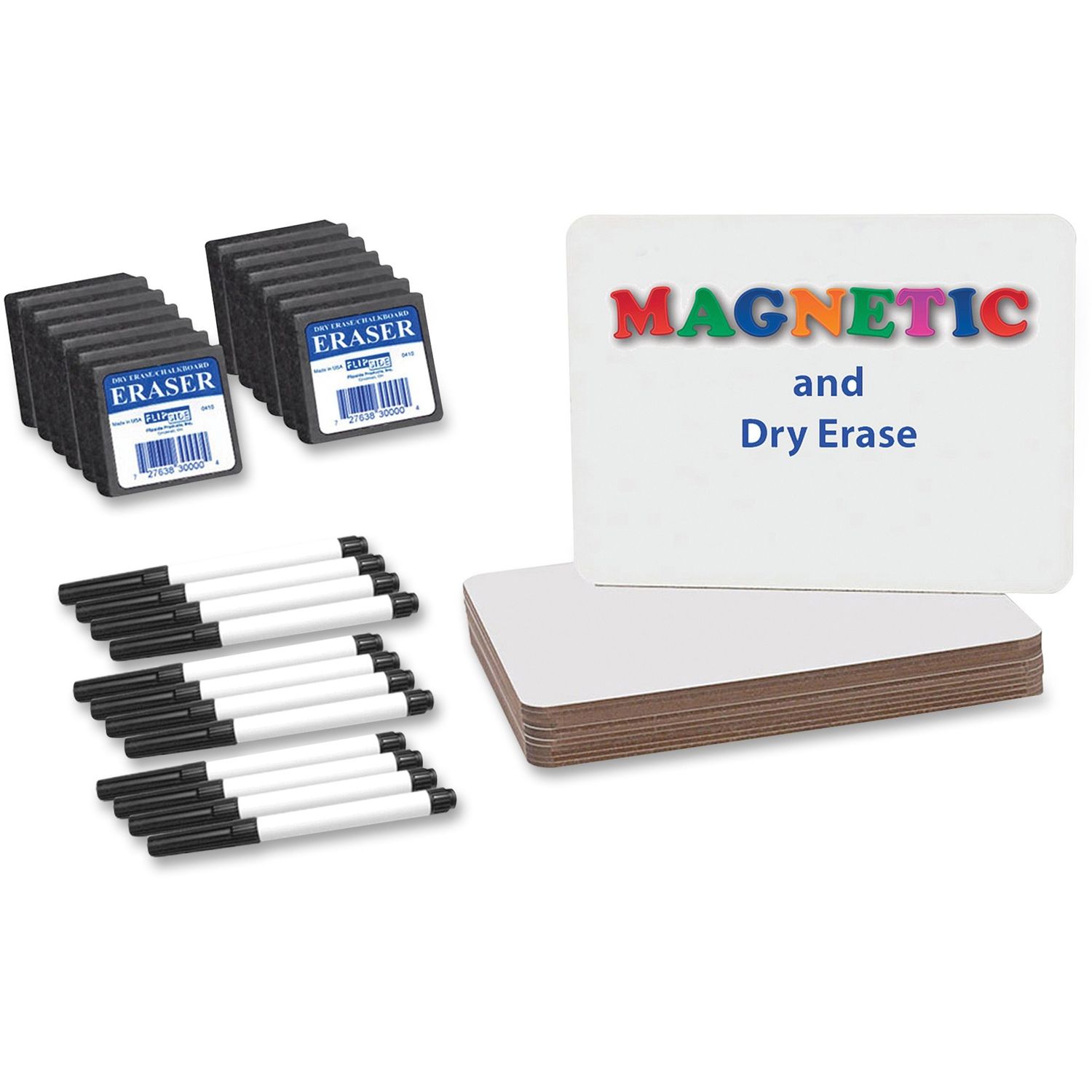 Magnetic Dry Erase Board Set Class Pack by Flipside Products， Inc FLP21004