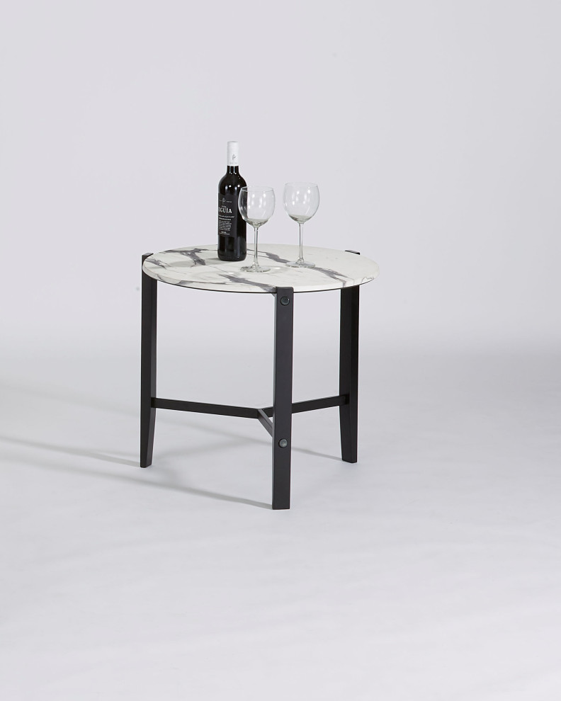 Rowen End Table   Transitional   Side Tables And End Tables   by HedgeApple  Houzz