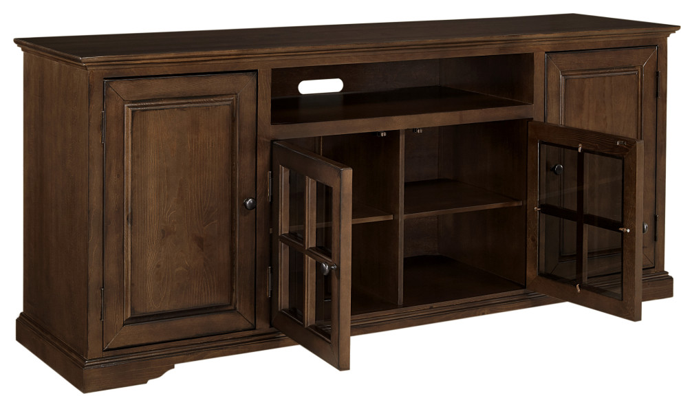 Hamilton 74 Inch Console   Transitional   Entertainment Centers And Tv Stands   by HedgeApple  Houzz