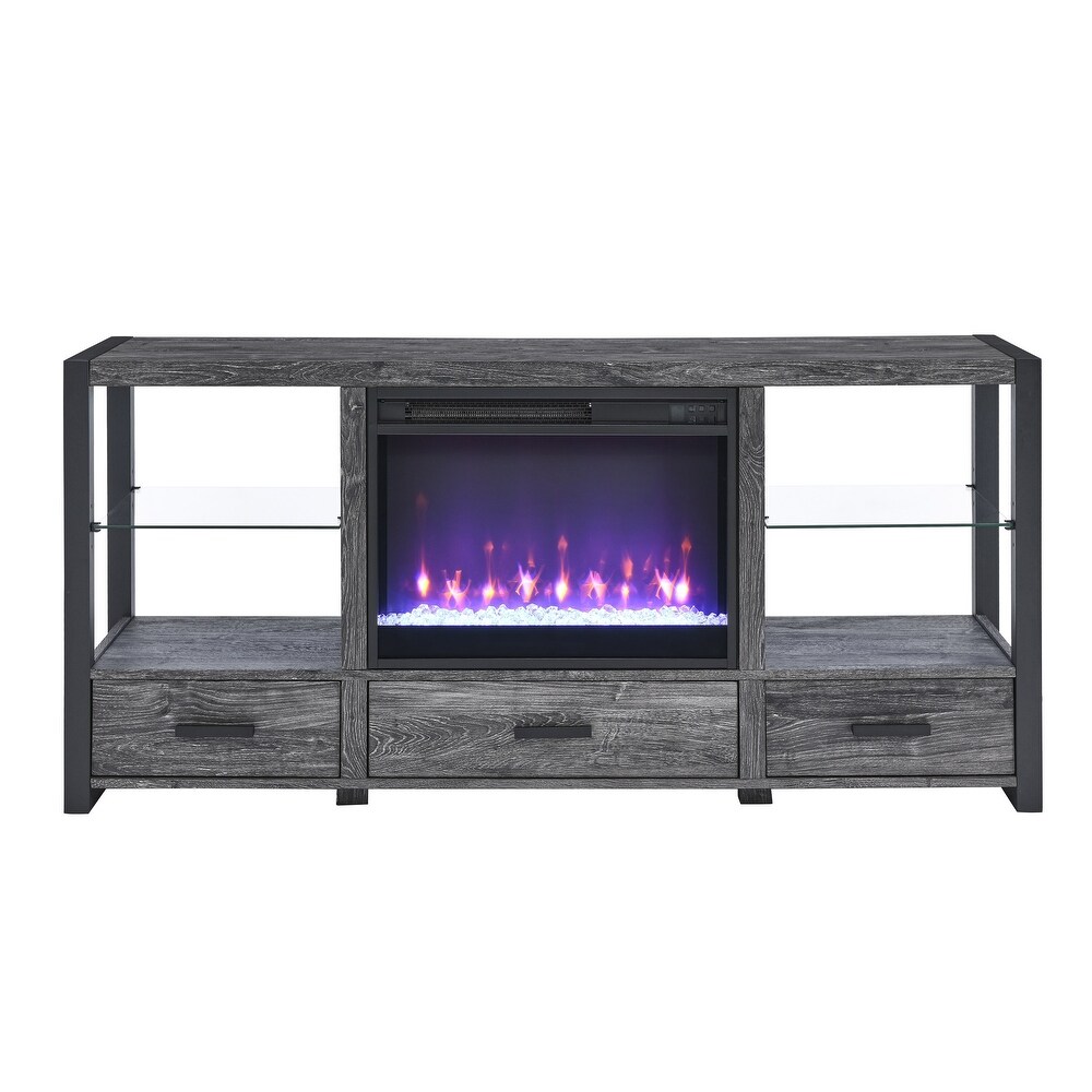 60Inch Electric Fireplace Media TV Stand