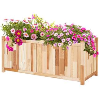 JUMBL Raised Garden Bed Cedar Wood Garden Box and Herb Planter 20 in. x 48 in. x 20 in. JUM204820