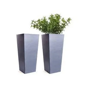 Huge Metal Planter Set of Two Custom Made Metal Planter Pots Garden Supplies For Living Room Use Home Decoration