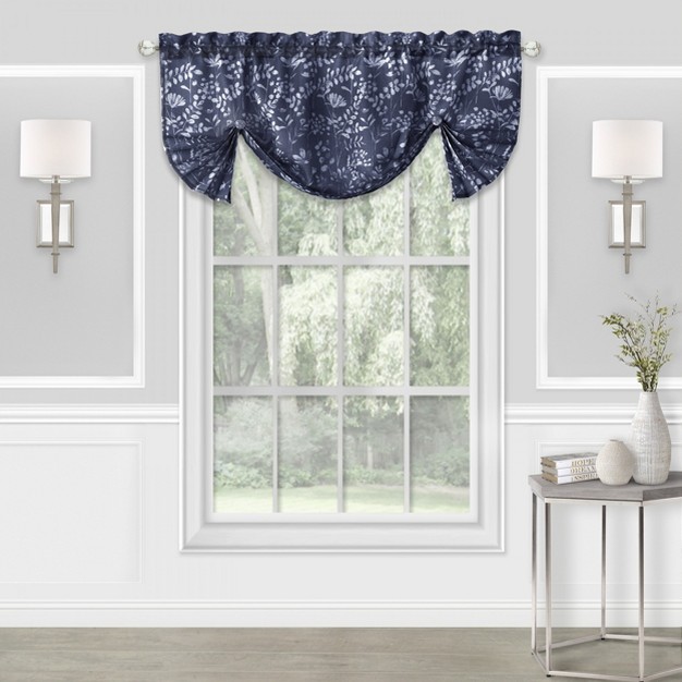 Goodgram Watercolor Lillies amp Cherry Blossoms Floral Charlotte Pastel Semi Sheer Single Window Curtain Panel