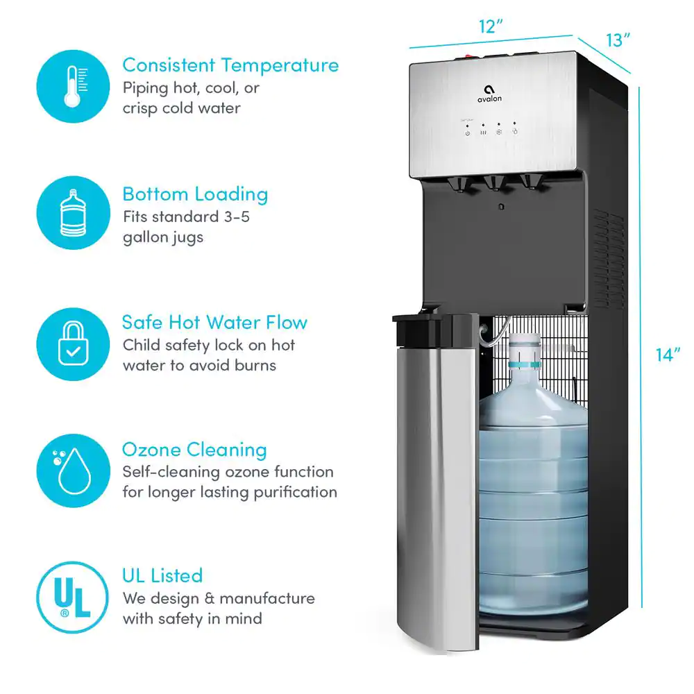 Avalon Self Cleaning Bottom Loading Water Cooler Water Dispenser - 3 Temperature