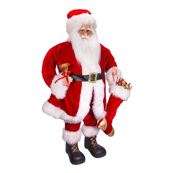 Kurt Adler 36 Inch Kringles Classic Red Standing Santa Christmas Decor Figurine