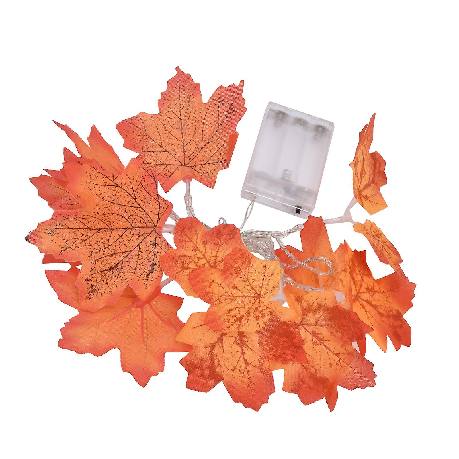 Led Maple Fall Light Exquisite Battery Powered String Light For Party Courtyard Garden