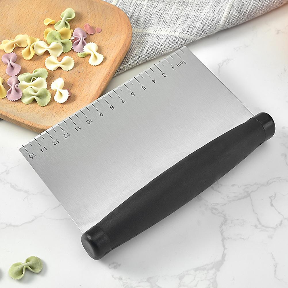 Multi Purpose Bench Scraper Stainless Steel Pizza Dough Scraper Chopper Dough Cutter for Bread and Pizza Dough