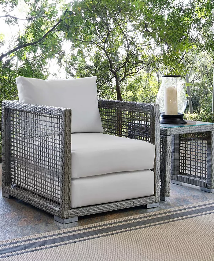 Modway Aura Rattan Outdoor Patio Armchair