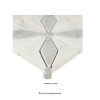 MSI Bianco Starlite Starlite 12 in. x 12 in. Polished Marble Floor and Wall Tile (10 sq. ft.Case) BIANDOL-STARP