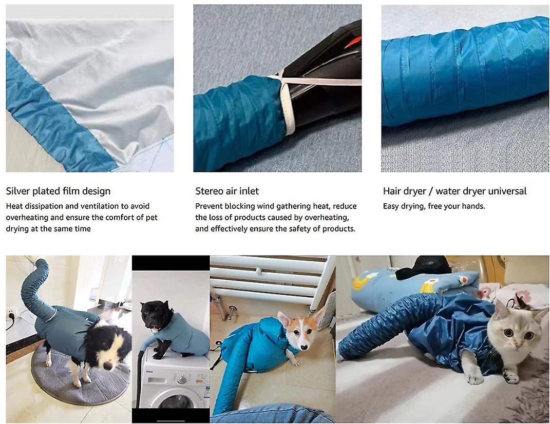 Pet Hair Dryer Coat Dog Drying Coat Dry Fast Dog Bag