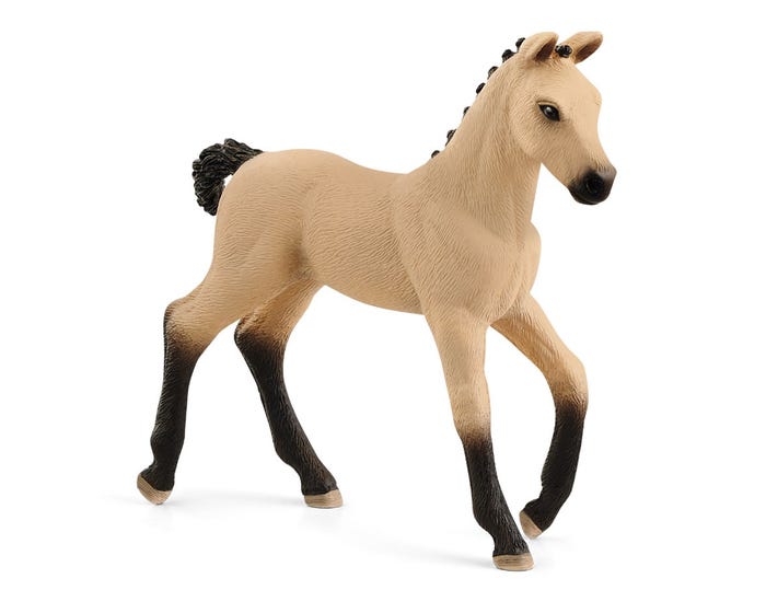 Schleich Hanoverian Foal， Red Dun - 13929