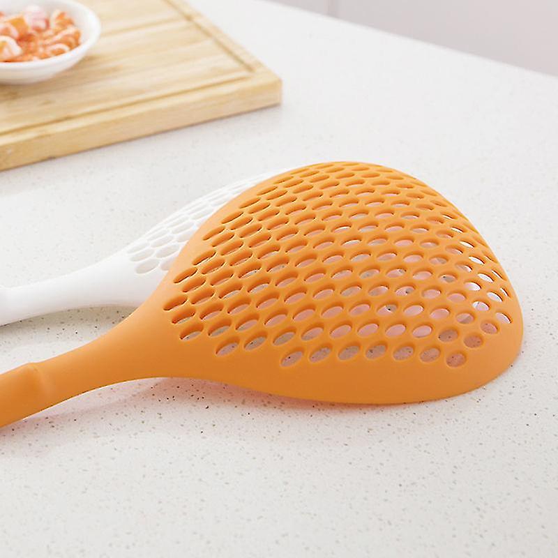 Silica Gel Heat Resistant Thickened Large Filter Spoon， Fishing Dumplings， Noodles， Dumplings， Vegetables And Boiled Water