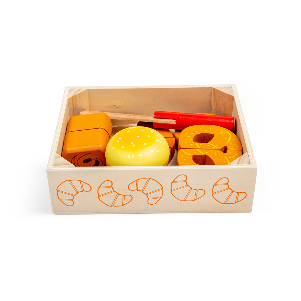 Bigjigs Toys - Cutting Bread and Pastries Crate