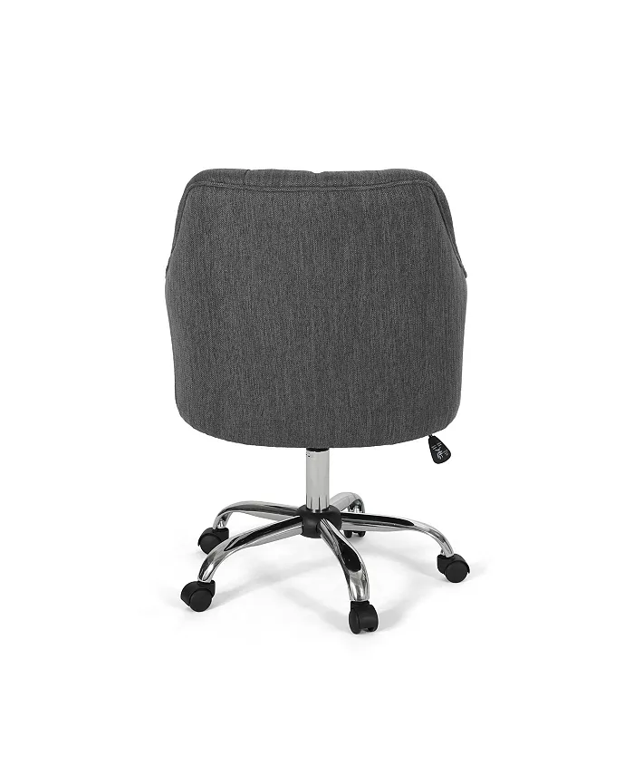 Noble House Barbour Tufted Home Office Chair with Swivel Base