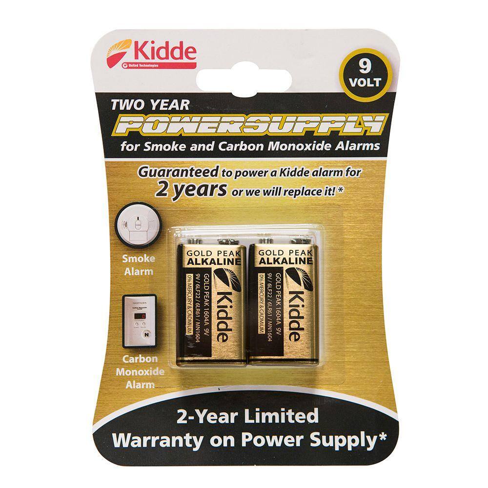 Kidde 9-Volt Smoke Detector Replacement Batteries 21026967