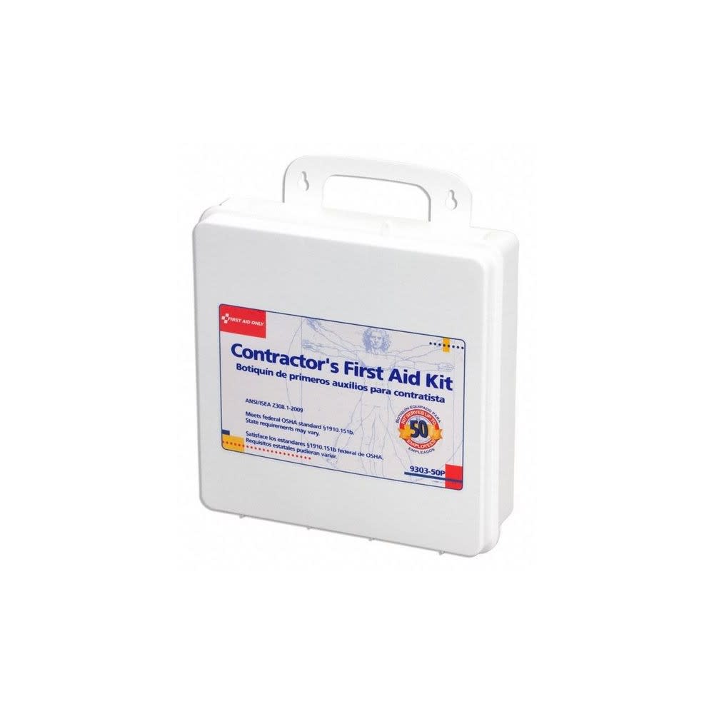 First Aid Only Contractors First Aid Kit 50 Person Plastic Cas