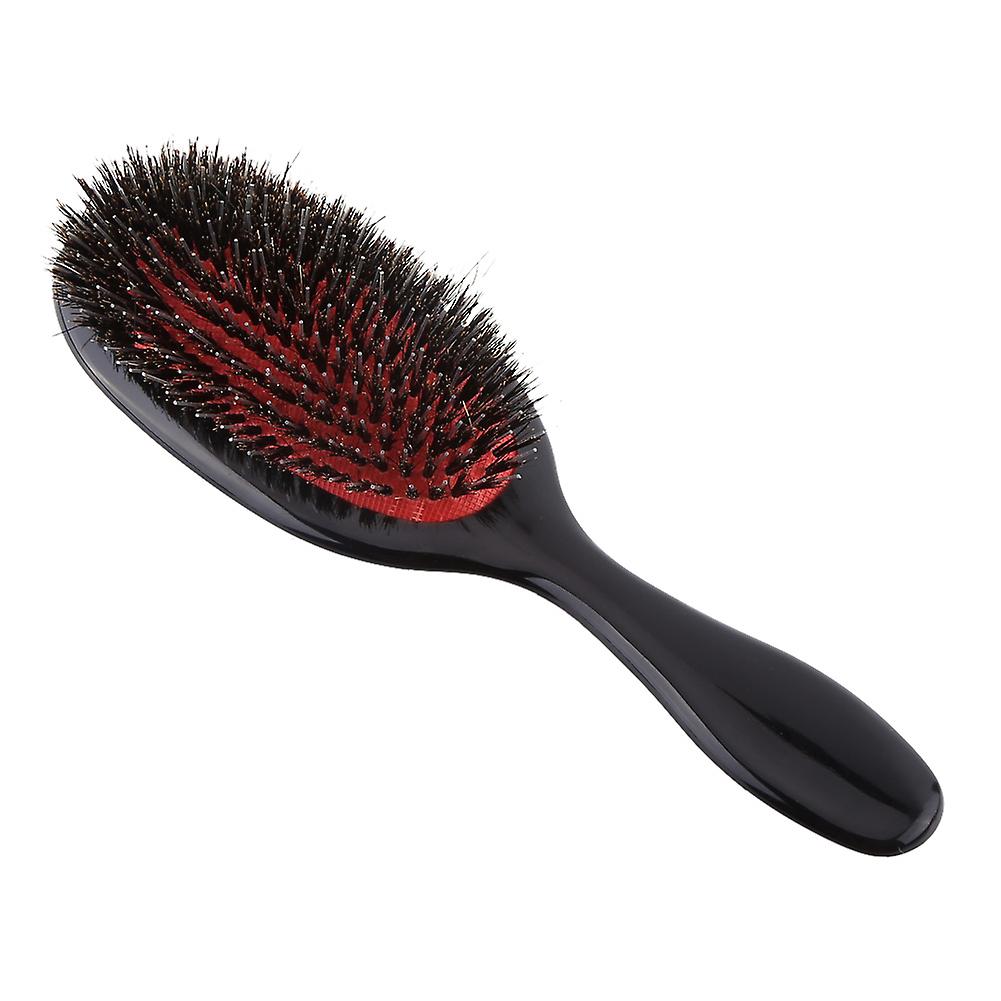 Oval Hair Comb Brush Paddle Nylon Hair Abs Handle Detangling Straightening Hairbrush (l)