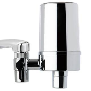 ISPRING DF2 Series 500 Gal. Faucet Mount Water Filtration System BPA Free Chrome Finish DF2-CHR