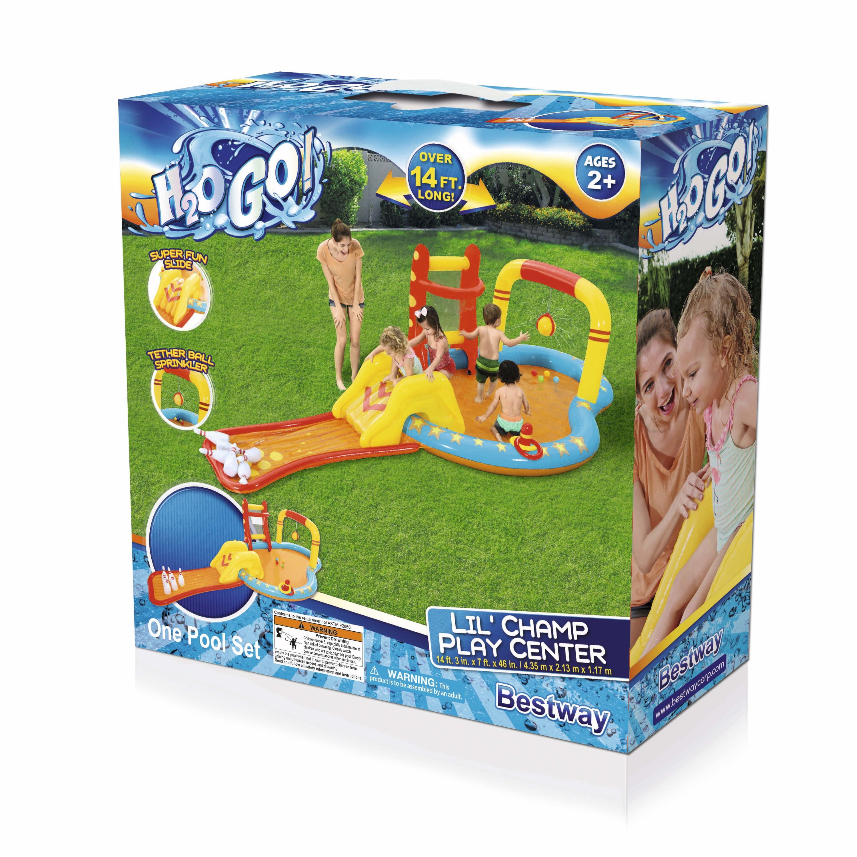 H2OGO! Lil' Champ Outdoor Multicolor Play Pool Center, Ages 2+