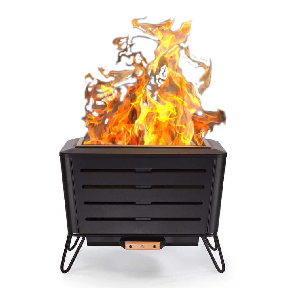 TIKI 215 in Retreat Smokeless Fire Pit Metal Black