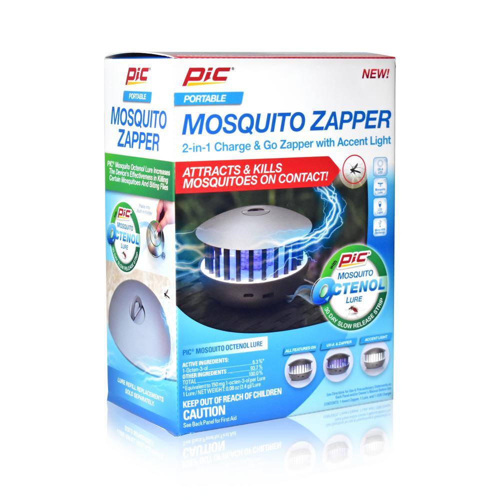 PIC 2-in-1 Portable Mosquito Zapper and Accent Light PBZ