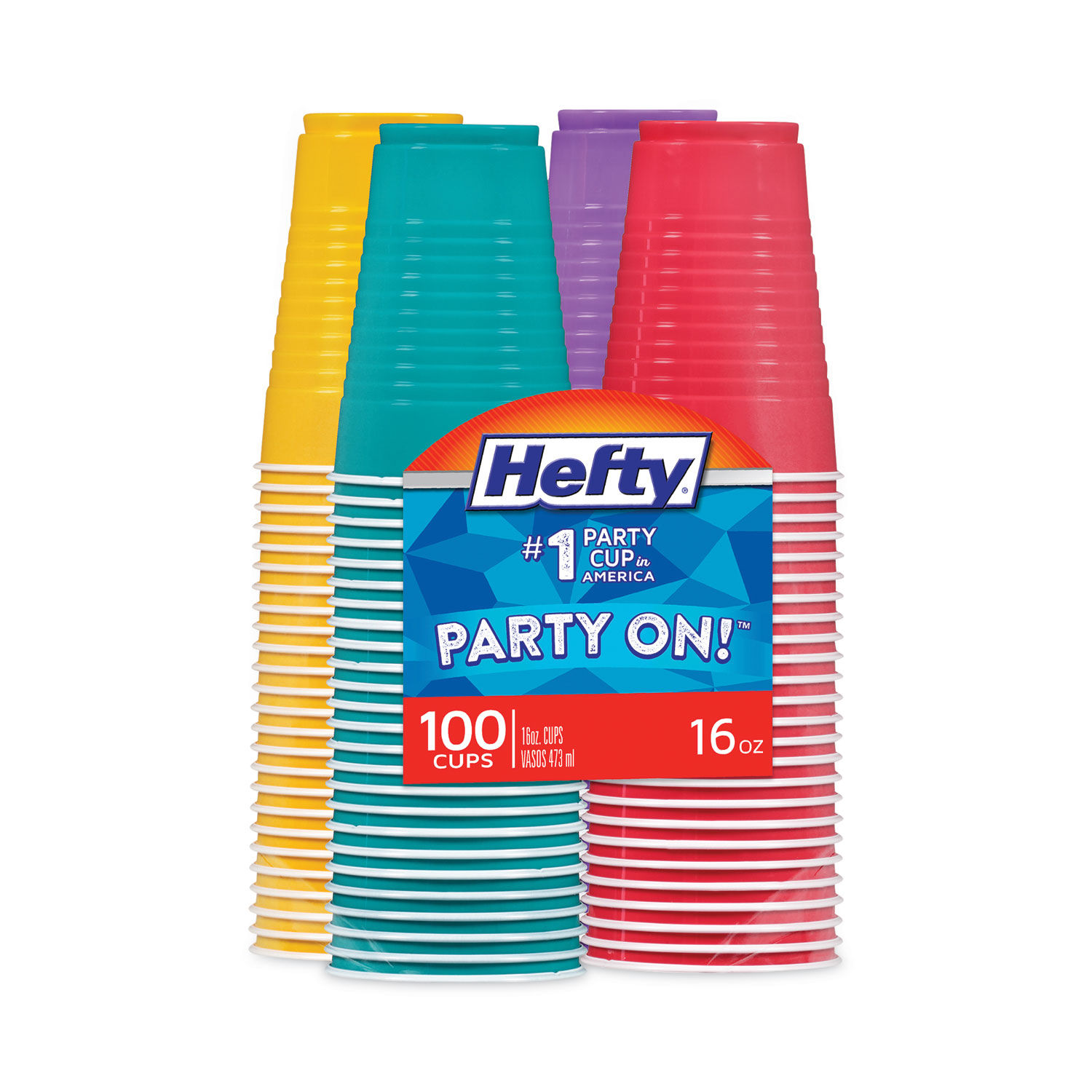 Easy Grip Disposable Plastic Party Cups by Heftyandreg; RFPC21637CT