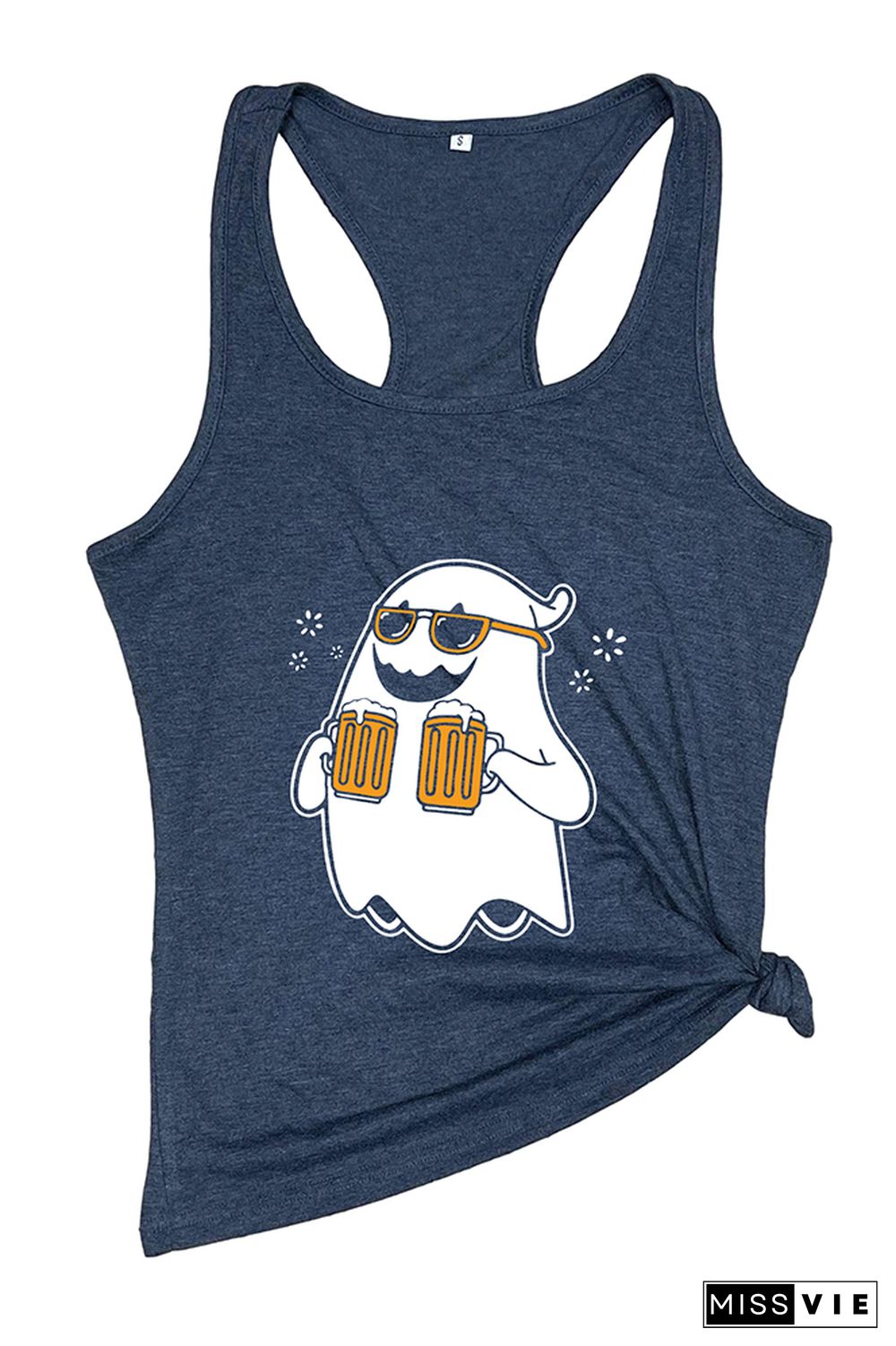 Drinking Ghost Halloween Sleeveless Tank Top Wholesale