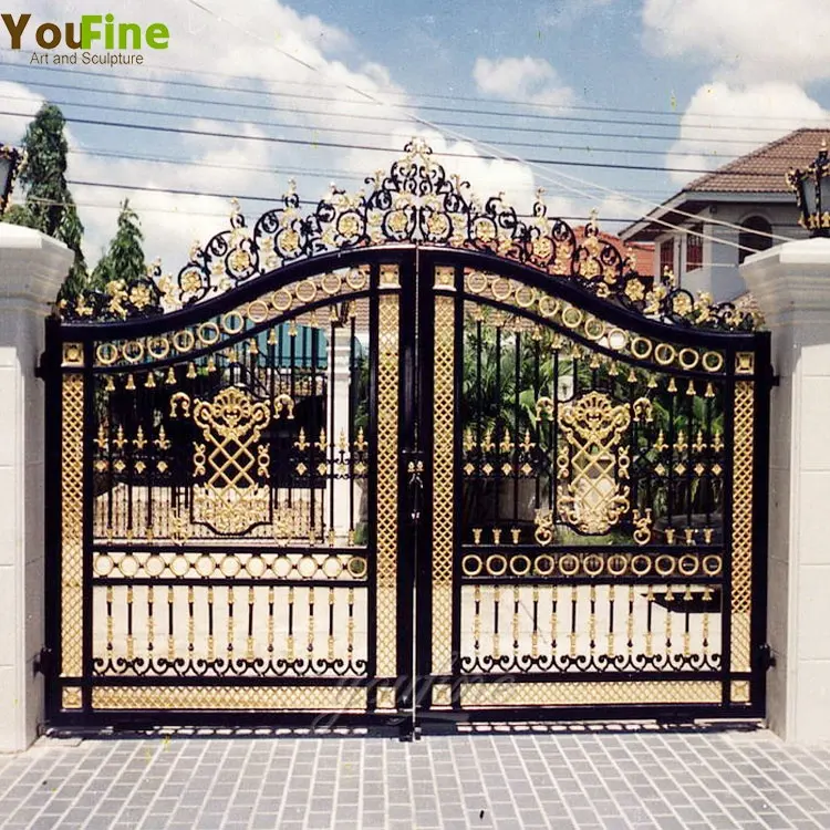 Modern Customized House Wought Iron Gate Grill Designs