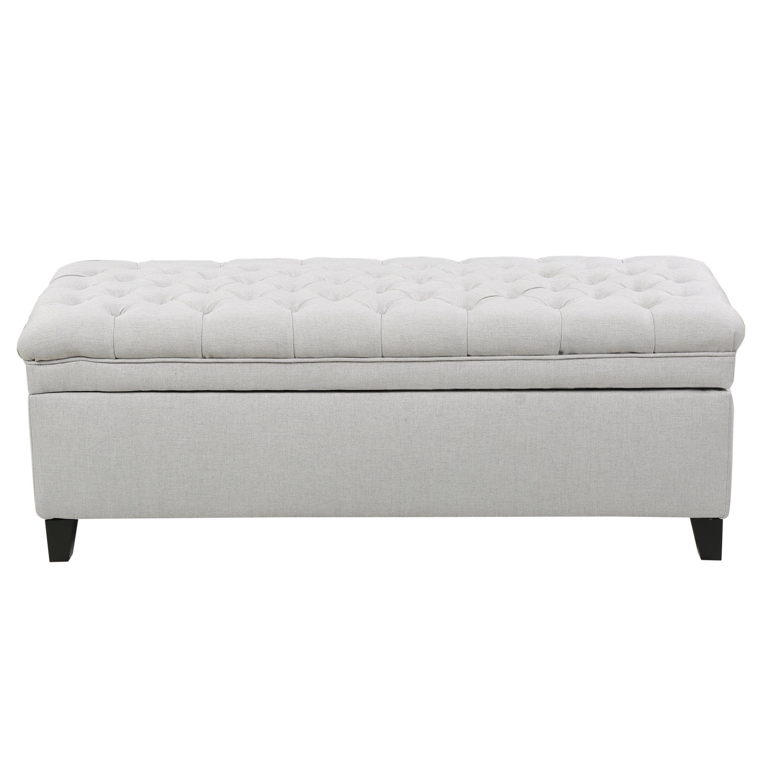 Laguna French Style Tufted Fabric Storage Ottoman Bench