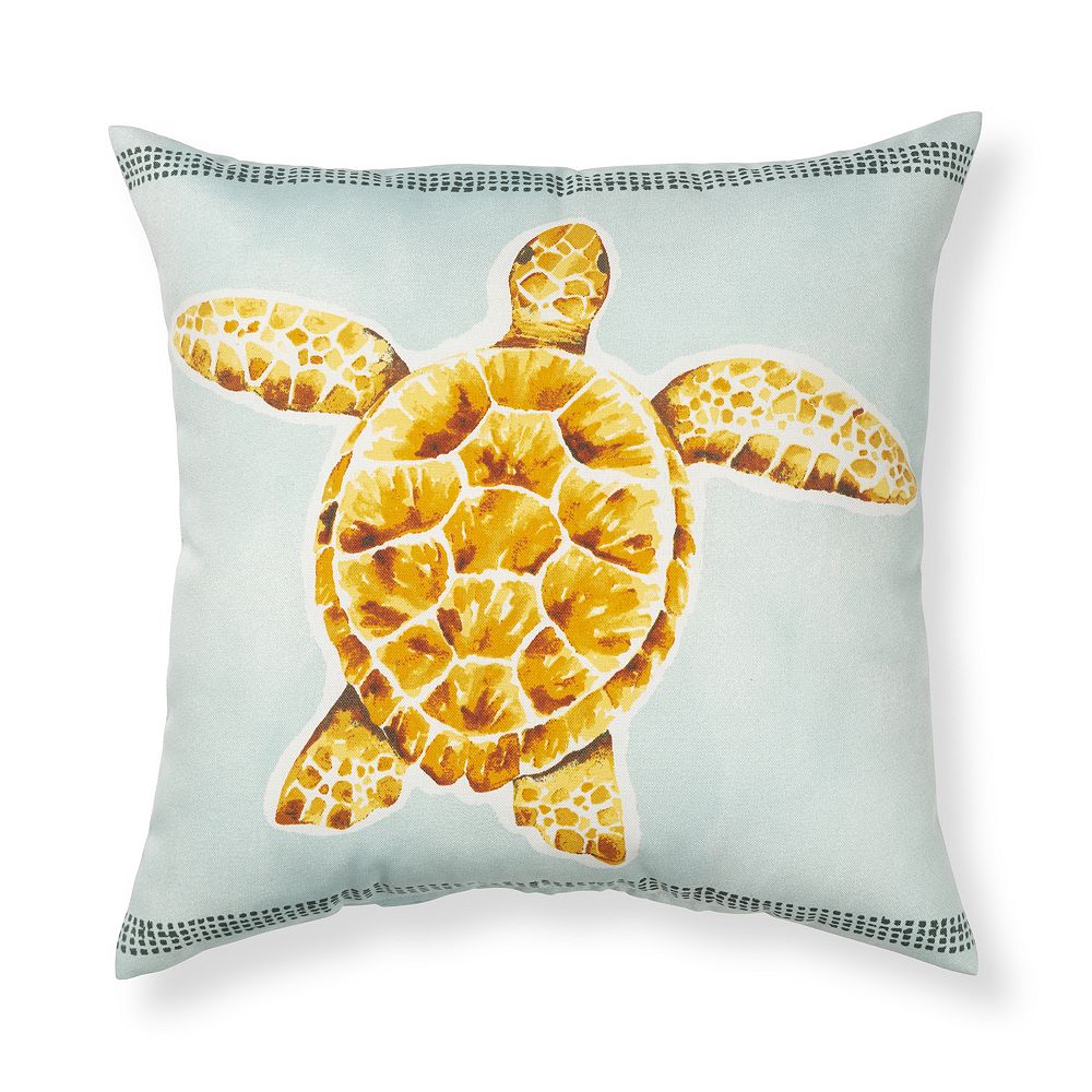 Sonoma Goods For Life? 17 x 17 Turtle Outdoor Pillow