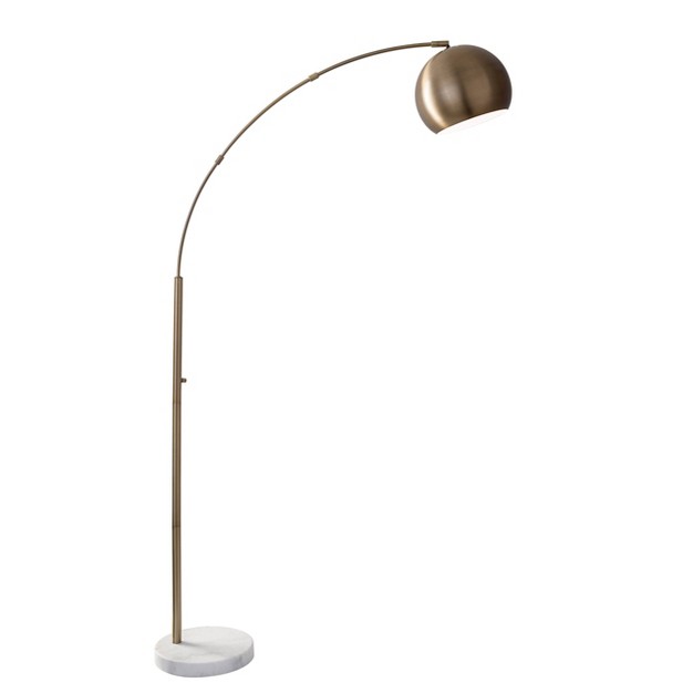 Astoria Arc Lamp Antique Brass Adesso