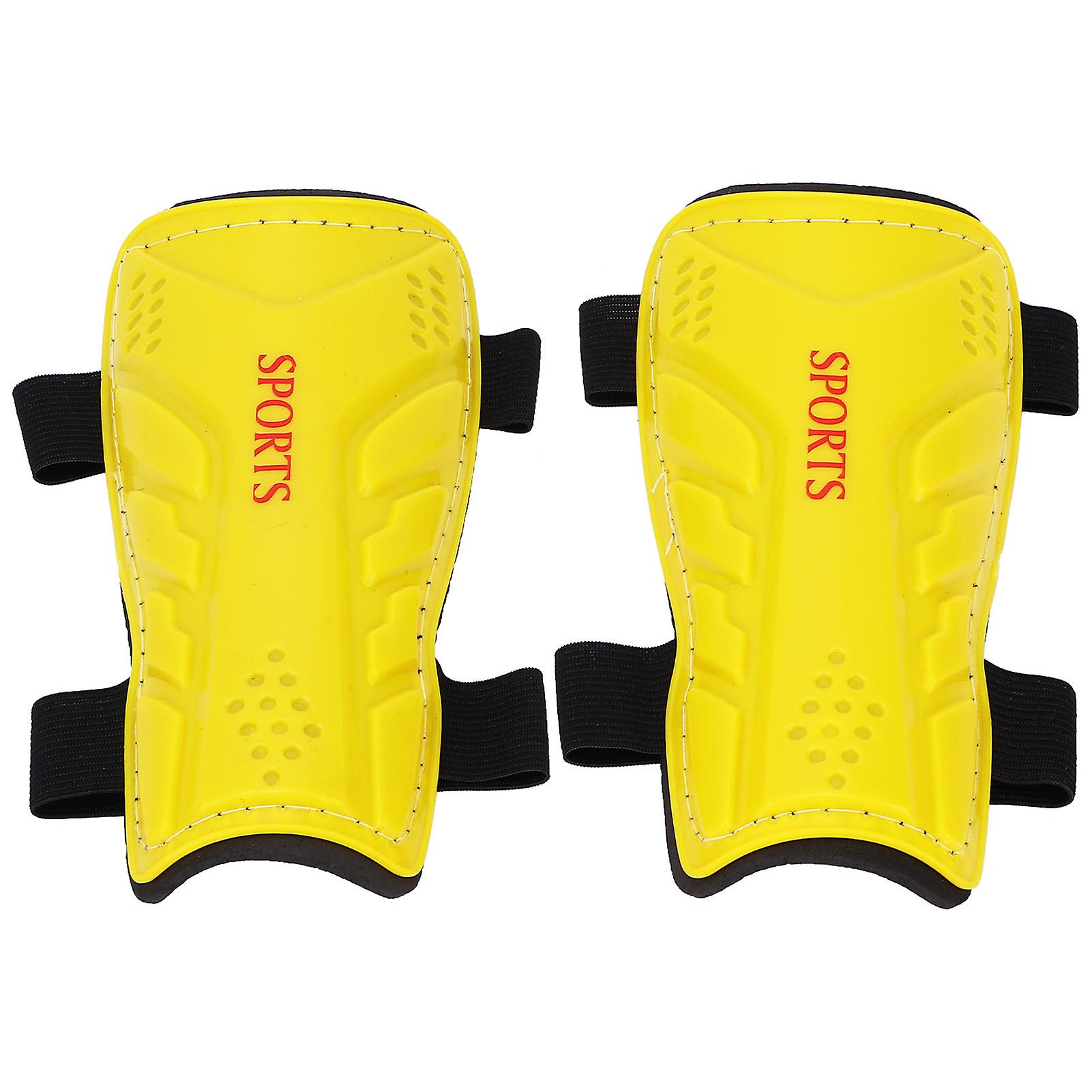 Football Shin Pads Guard Sports Soccer Protective Leg Protege Training Pads For Childrenyellow